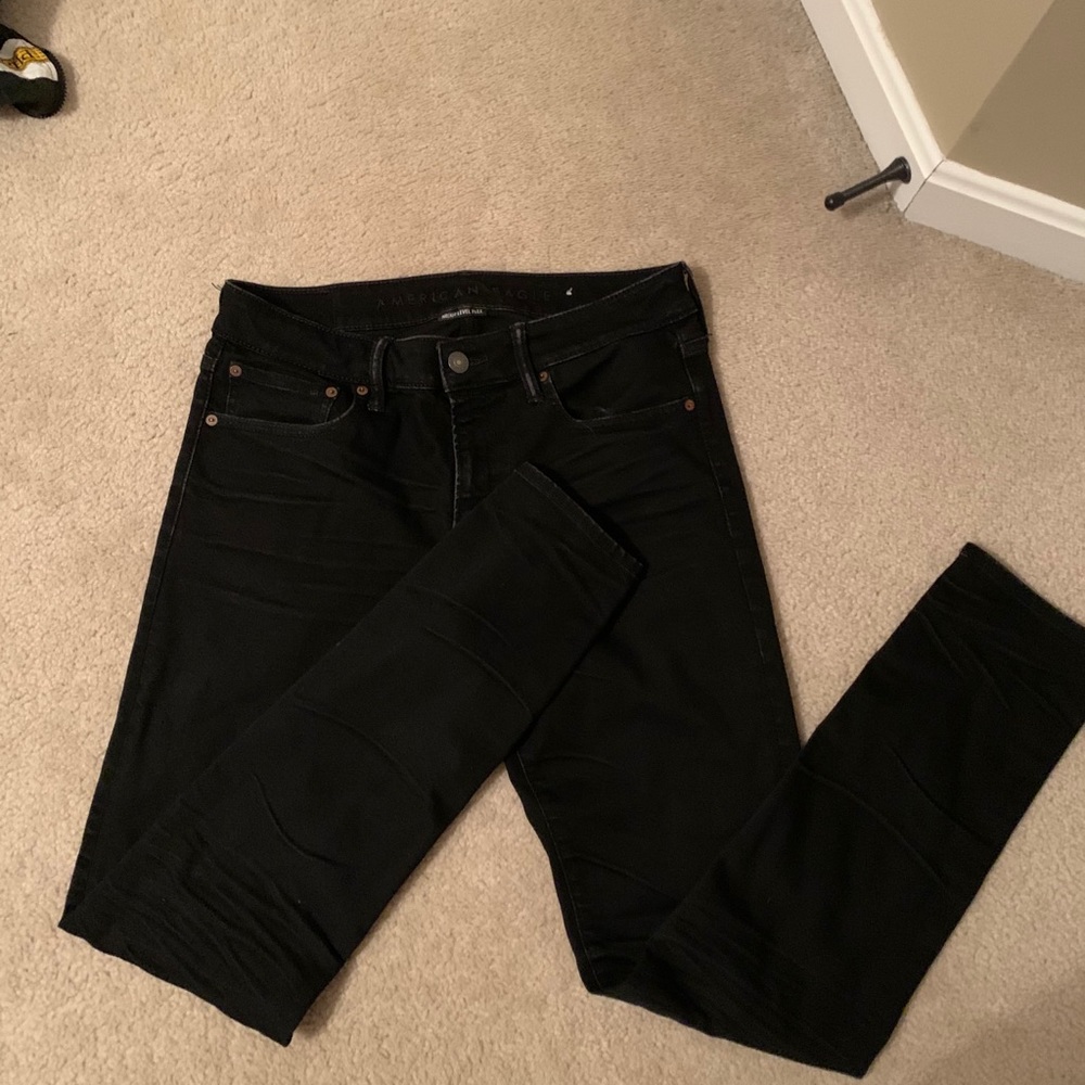 Black American Eagle Skinny Jeans